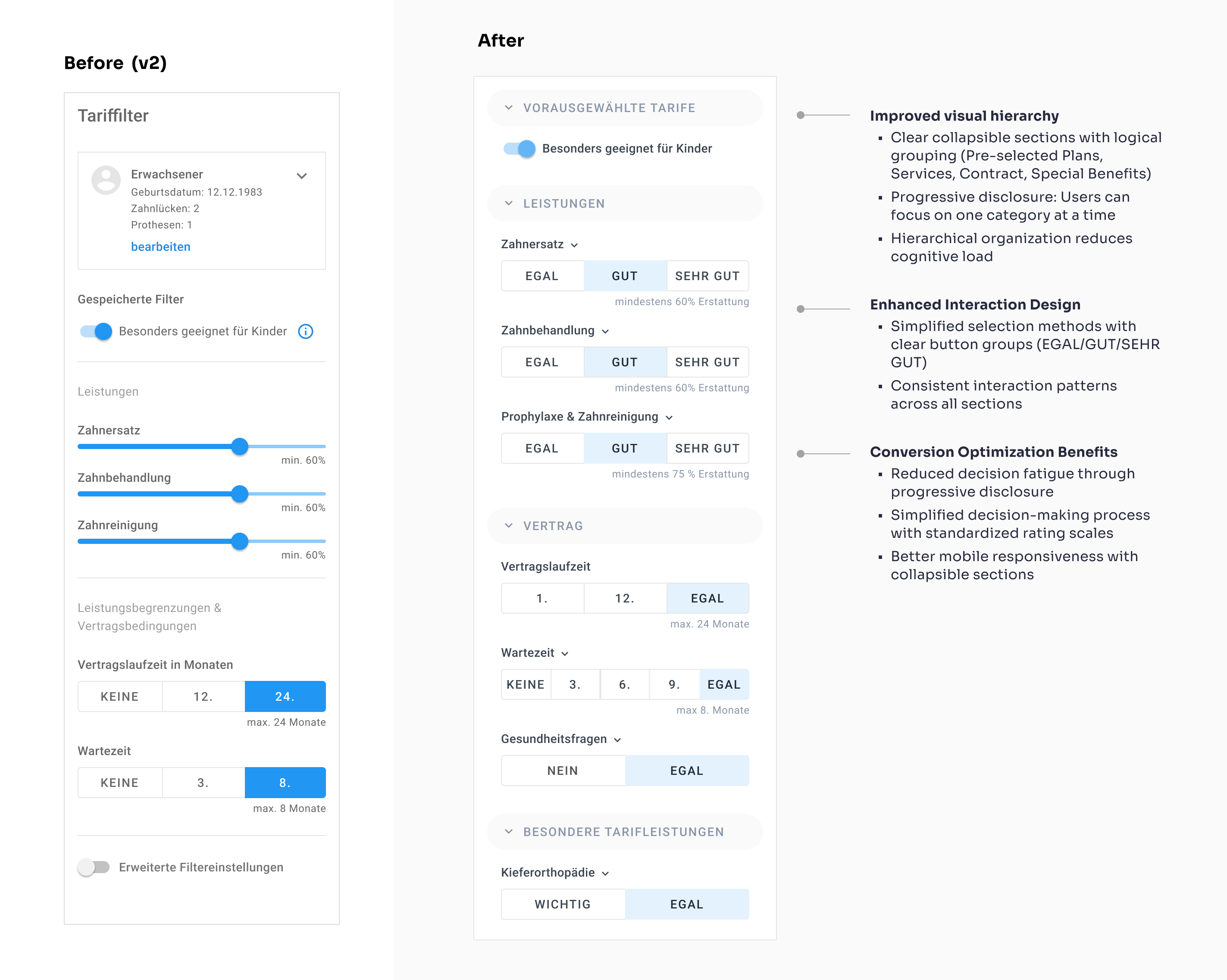 Mobile application interface